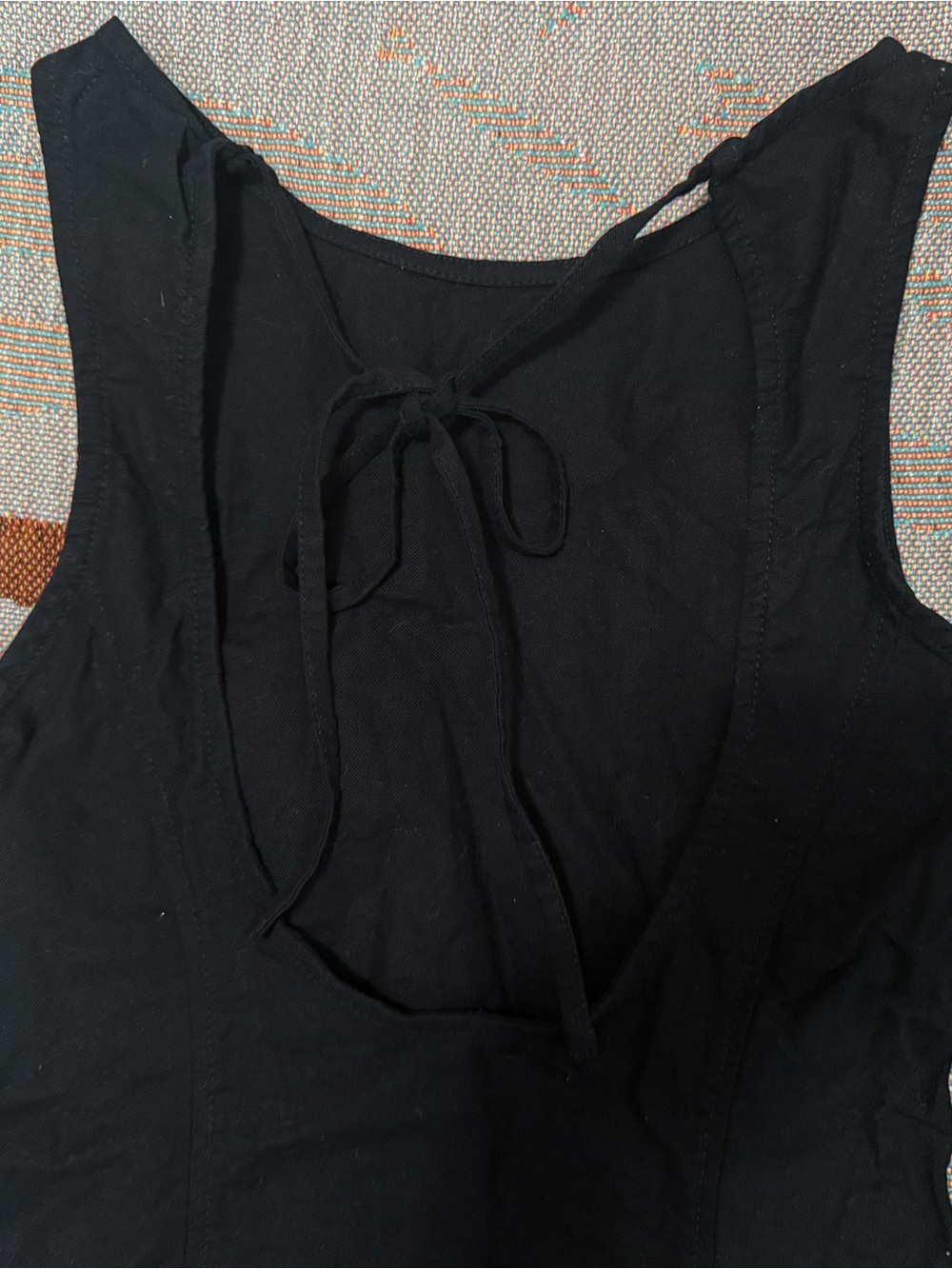 Motel Rocks Ayana Mini Dress Black Cutout Tie Back Size XS - Picture 7 of 16